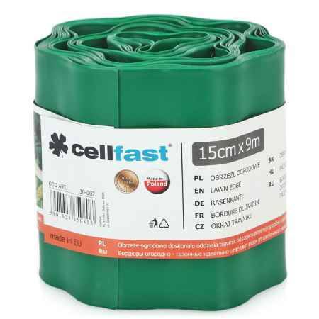 Купить Ограждение для клумбы Cellfast 15см х 9м, цвет зеленый