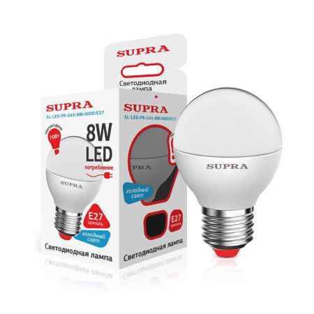Купить Упаковка ламп 10 шт SUPRA SL-LED-PR-G45-8W/4000/E27