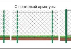 Как делать забор из сетки рабицы