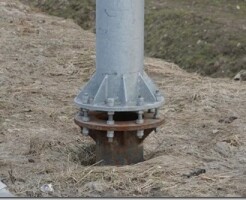 Технология установки металлических опор дорожного освещения