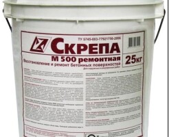 Ремонтная смесь Скрепа м500 - что это и как пользоваться