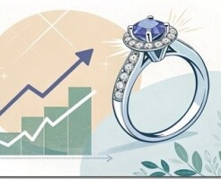 Кольцо с танзанитом и бриллиантами: роскошь, которая растет в цене